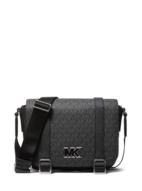 Panske Crossbody Kabelka Michael Kors Cooper Medium Logo Čierne - Tasky Michael Kors Slevy | XQJAV-4679